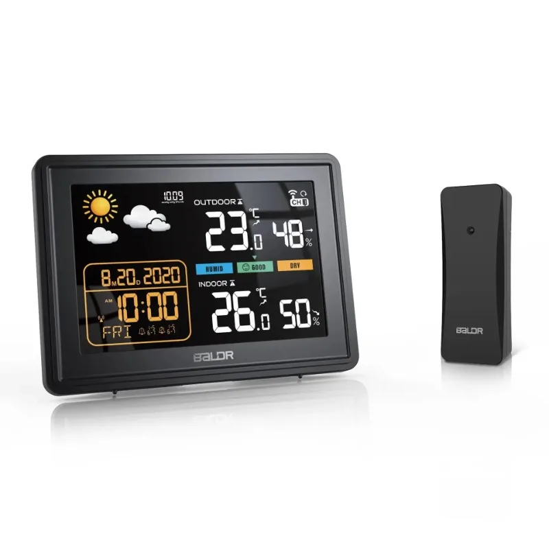 Беспроводная Метеостанция С Двойным Будильником Измеритель Температуры И