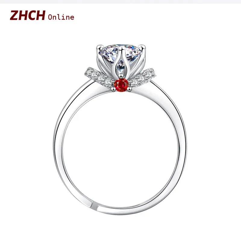 

Luxury Zircon Rings For Women Sparkling Adjustable Wedding Accessories Fashion Bridal Jewelry Elegant Marriage Proposal Ring