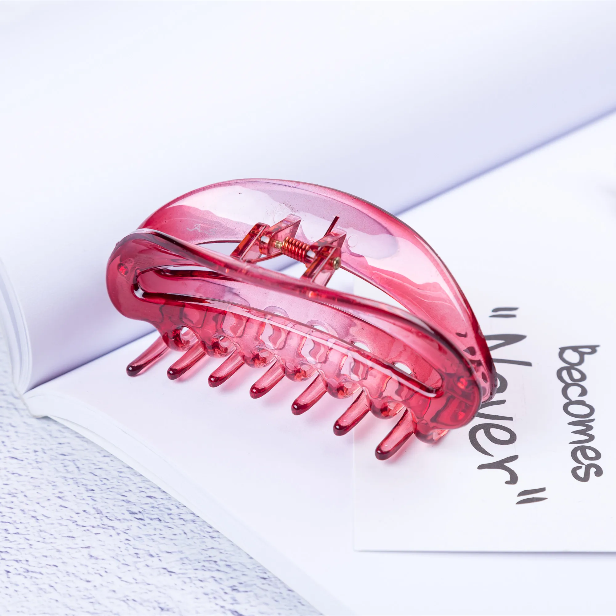 Заколка для волос с кристаллами 10 см