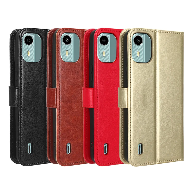 

Phone Case For Nokia C12 C 12 4G 5G Funda Magentic Kickstand Wallet Card Holder Book Cover on Capa Silicon Caso Skin