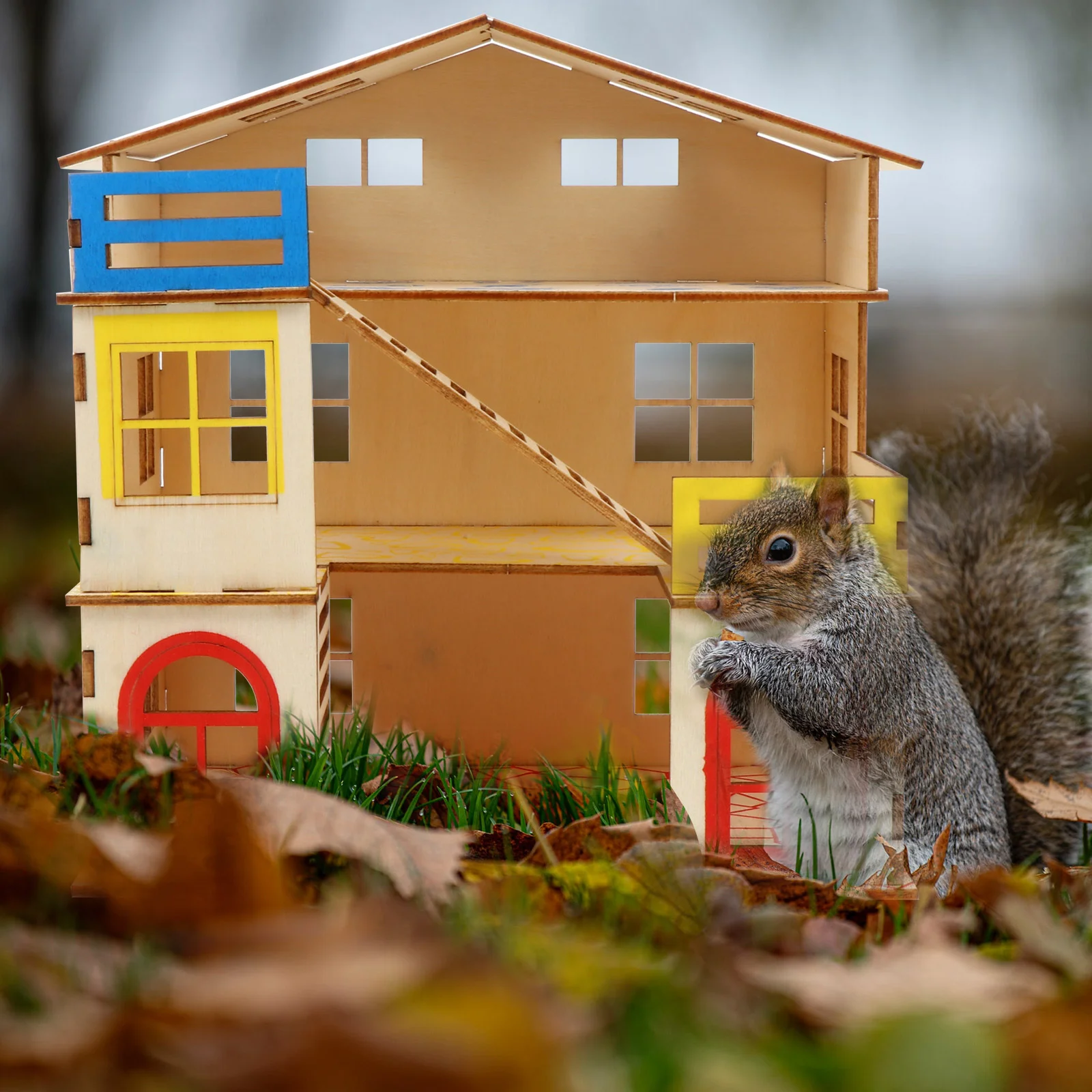 Домик для хомяка маленькие животные хижина игрушки многослойная крыса домашний