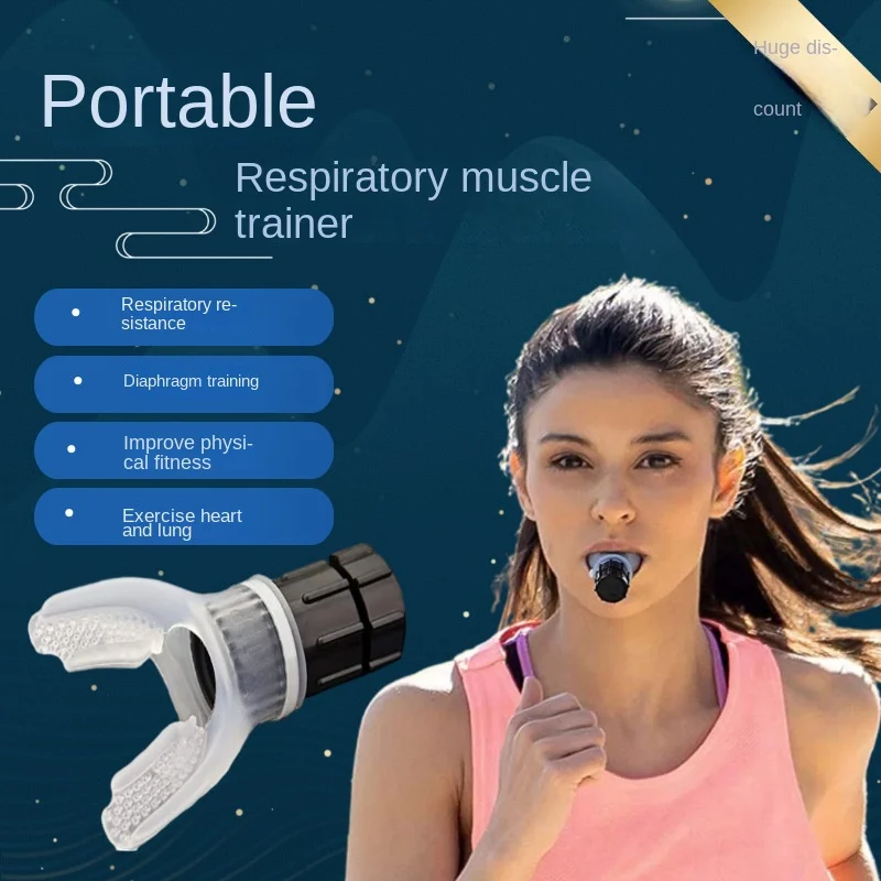 

Lung capacity abdominal breathing trainer running exercise yoga respirator portable adjustable swimming and running dual-use