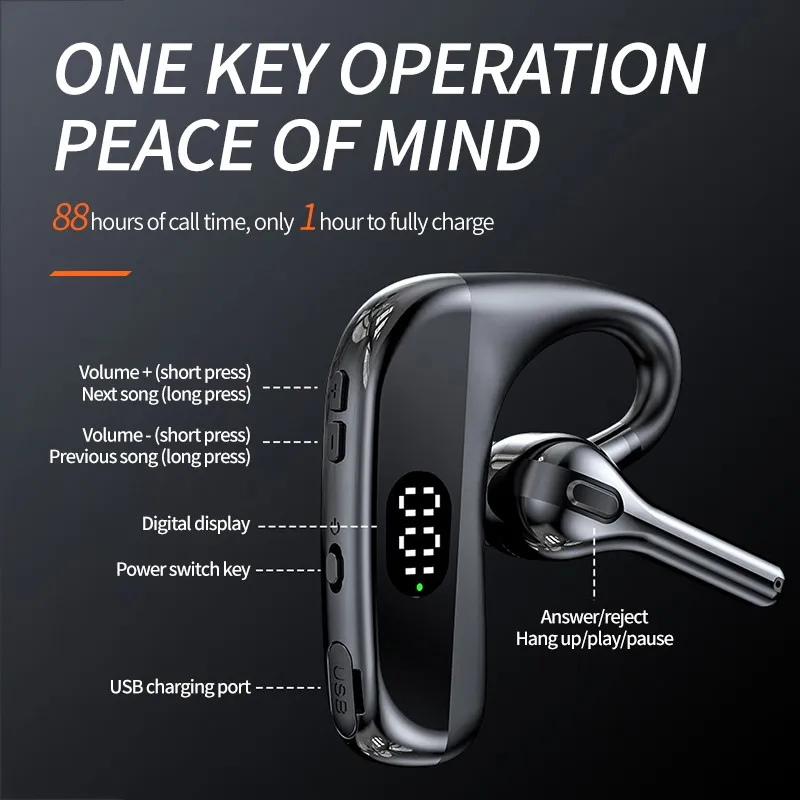 Беспроводные наушники Bluetooth 5 0 водонепроницаемые спортивные наушники-вкладыши с