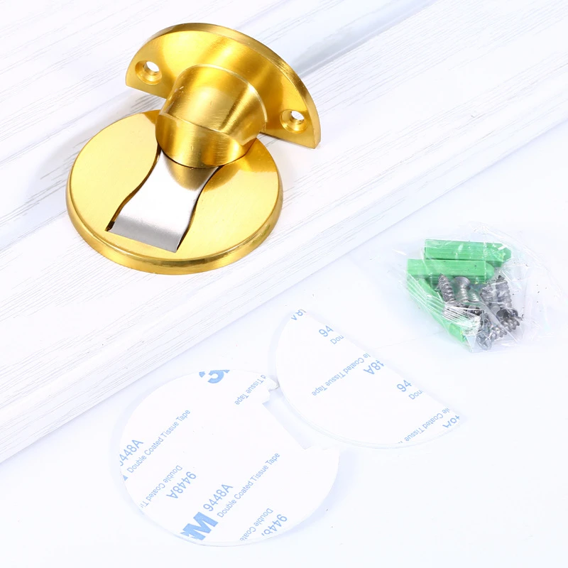 

Windproof Magnetic Door Stopper Mechanical Door Stopper Thicken Punch-free Creative Self-locking Door Stop Accessories Tools