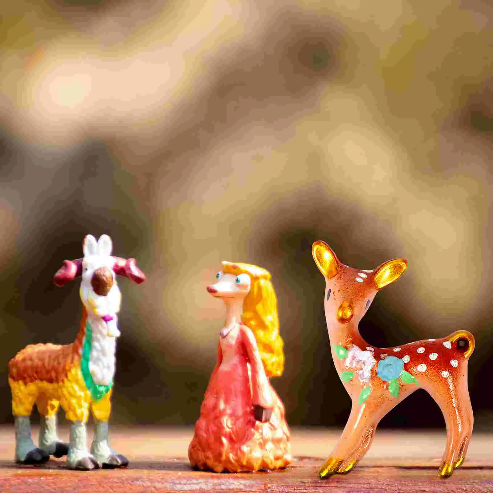 

Deer Christmas Miniature Sika Resin Decor Decoration Ornament Ornaments Mini Table Figurines Figures Reindeer Statue Elk