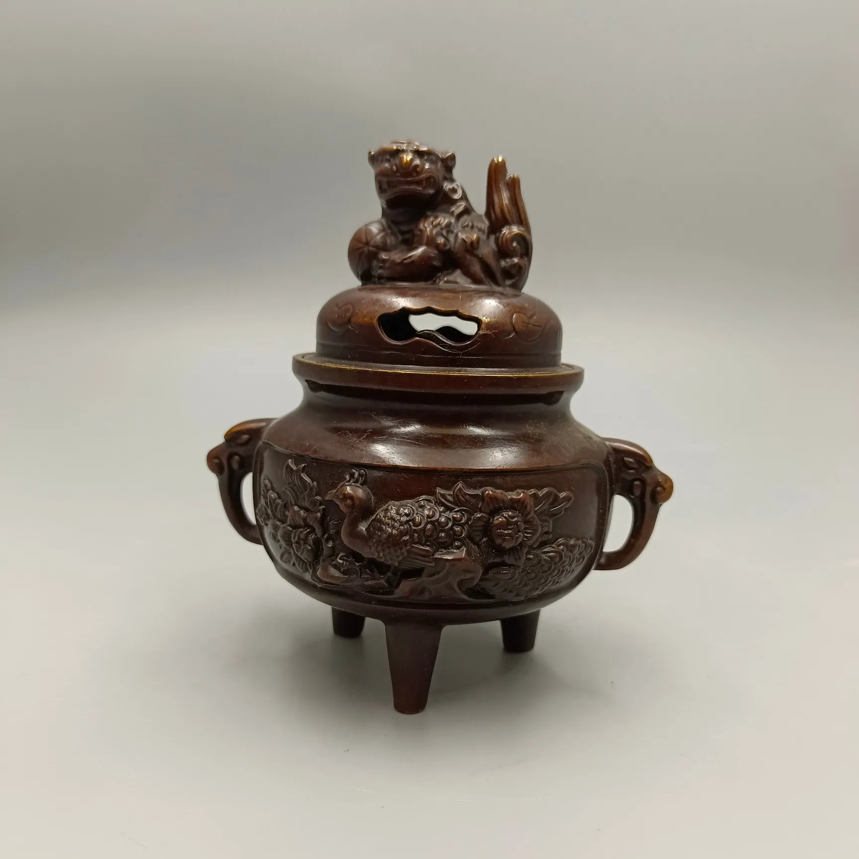 Новинка чехол с открытым экраном в виде павлина покрытие зерна медная копченая