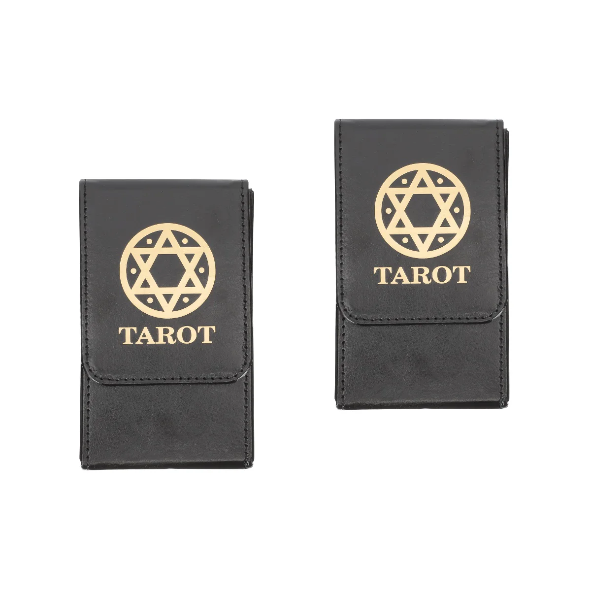 

Tarotstorage Holder Case Box Deckpu Pokercollection Cover Rectangular Game Bag Crystal Necklace Canister Wiccan Supplies Playing