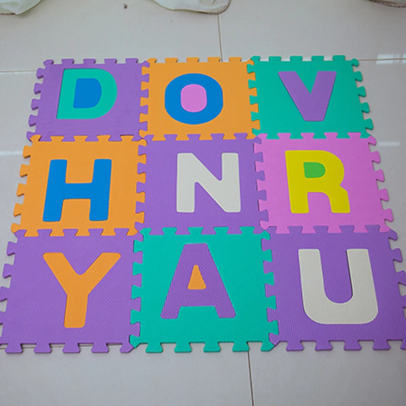 

10PCS/SET Foam English Alphabet Number Pattern Play Anti-fall Mat For Baby Children Puzzle Toy Crawling Carpet Toys 30*30cm