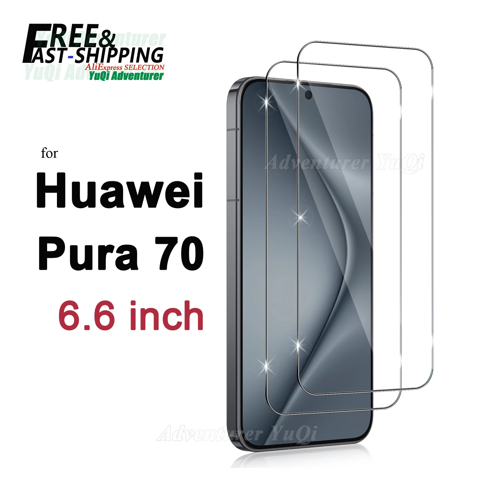 Защитная пленка для экрана Huawei Pura 70 6 дюйма закаленное стекло HD Crystal Mica 9H чехол с