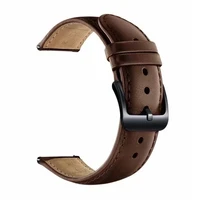 20mm genuine leather watchband for samsung galaxy watch 42mm active 2 s2 watch strap quick release watch accessories