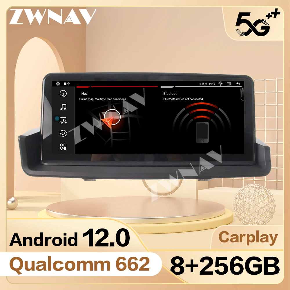 

Автомобильный мультимедийный экран 8 + 256G Carplay Android для BMW 3 серии E90 E60 2003-2012 автомобильный аудио радио приемник GPS видео блок