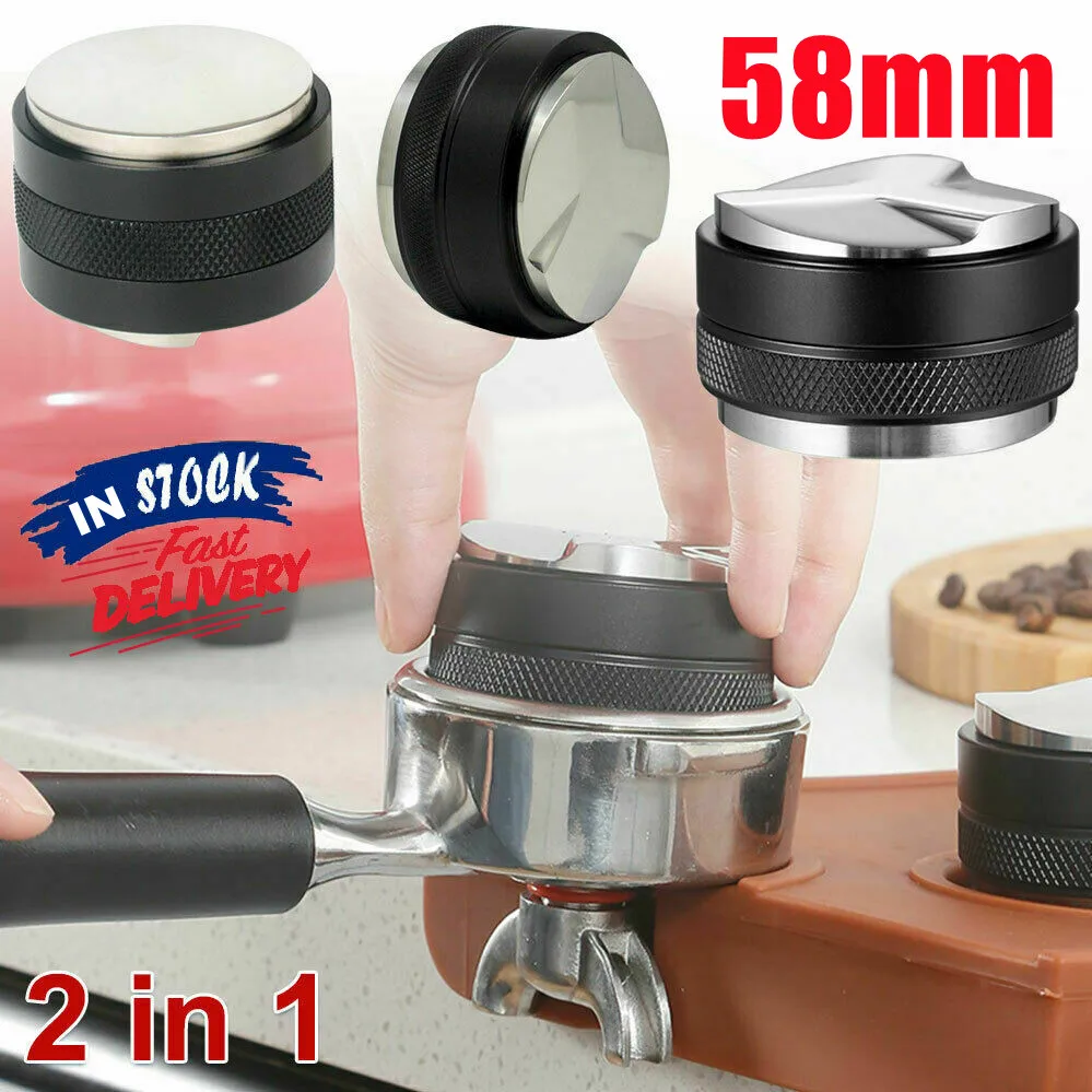 

1 шт. 53 мм/58 мм дистрибьютор кофе скрытая Двойная Головка эспрессо Регулируемый инструмент для выравнивания Новый