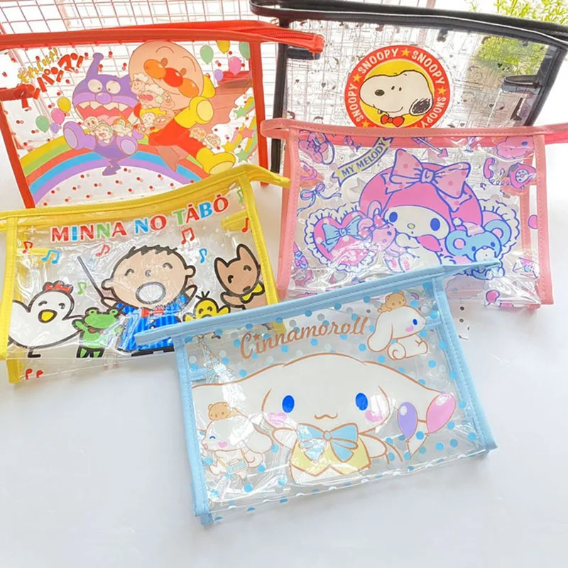 

Sanrios Anime Kuromi Cinnamoroll Melody Cosmetic Bag Makeup Bag Women Waterproof Beauty Case Kawaii Travel Toiletry Bags Gift