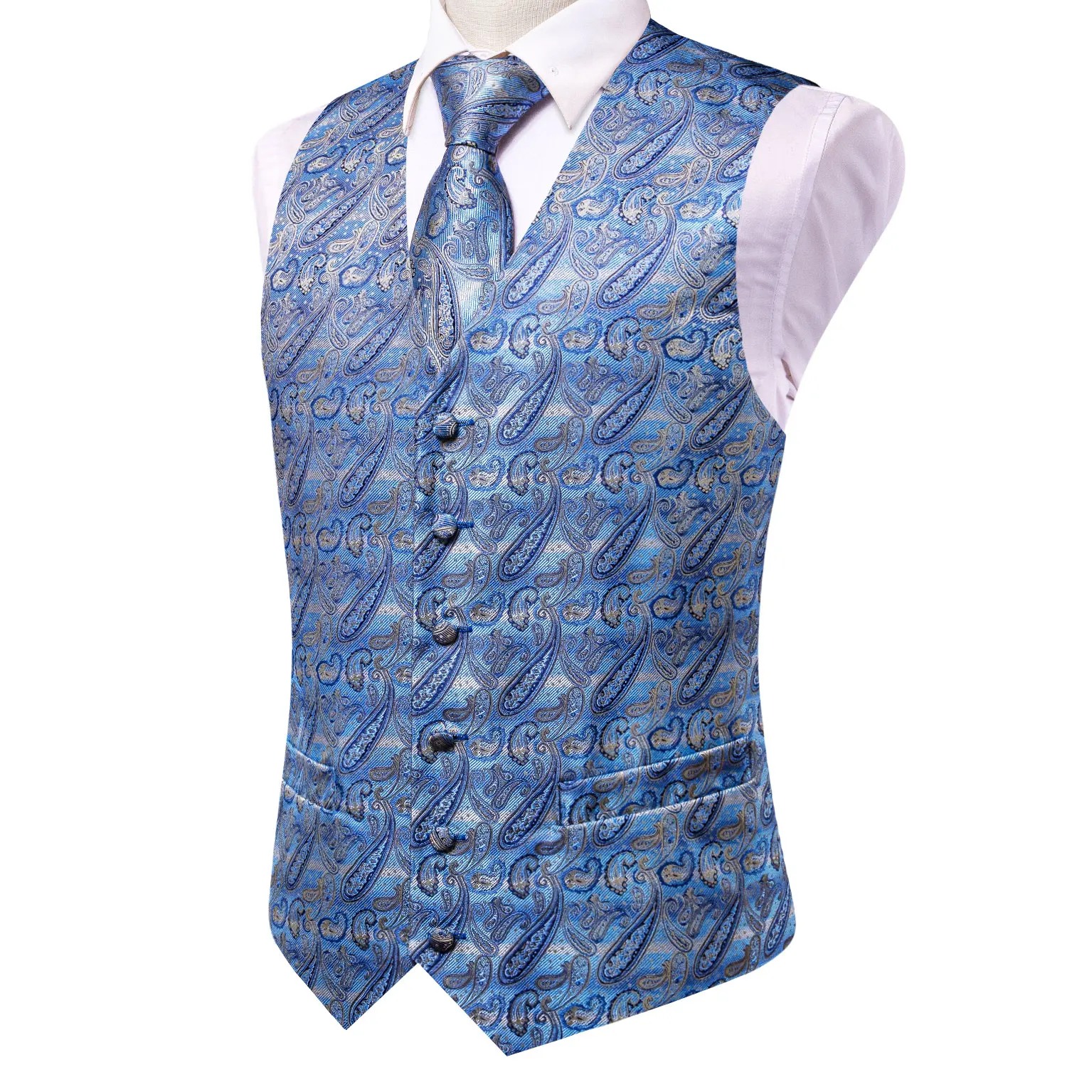 Рисунок 2 - Привет галстук синий серый мужские