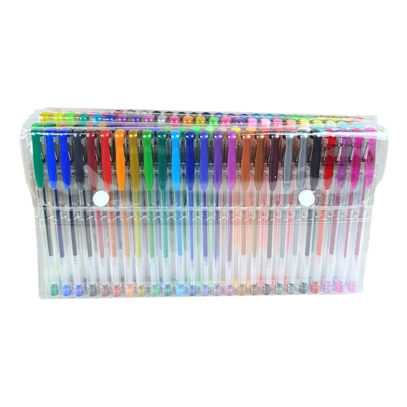 

Gel Pens Fine Point 100pcs Non Toxic Colored Pen Set for Adult Coloring Books Journaling Drawing Writing Sketching