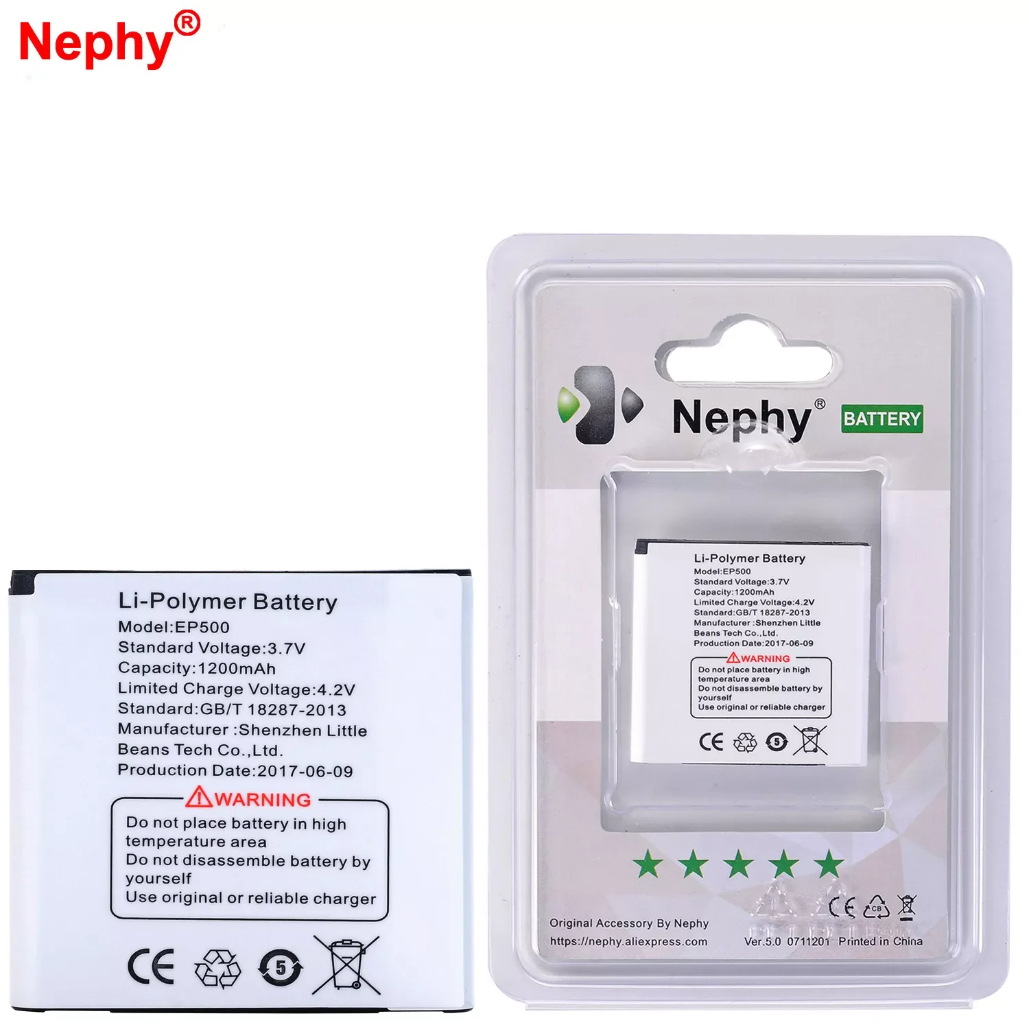 

NEW2023 2019 Nephy Original Battery EP500 For Sony X7 X8 E15i U5i U8i E16i W8 Xperia mini Vivaz Pro Active ST15i SK17i WT18i WT1