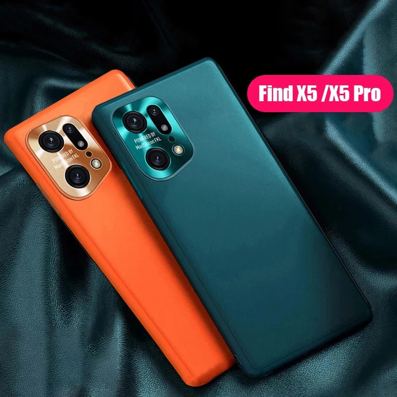 

For OPPO Find X5 Pro Case PU Leather Metal Len Protection Back Cover for OPPO Find X5 X3 X2 Pro Reno 7 SE 6 5 Pro Plus Case Capa