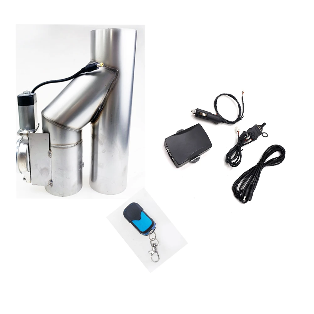 2.5'' 3.0'' Stainless Steel Headers Y Pipe Electric Exhaust Cutout ON/OFF Valve With Manual Emote Control Cut Out Down Pipe Kit