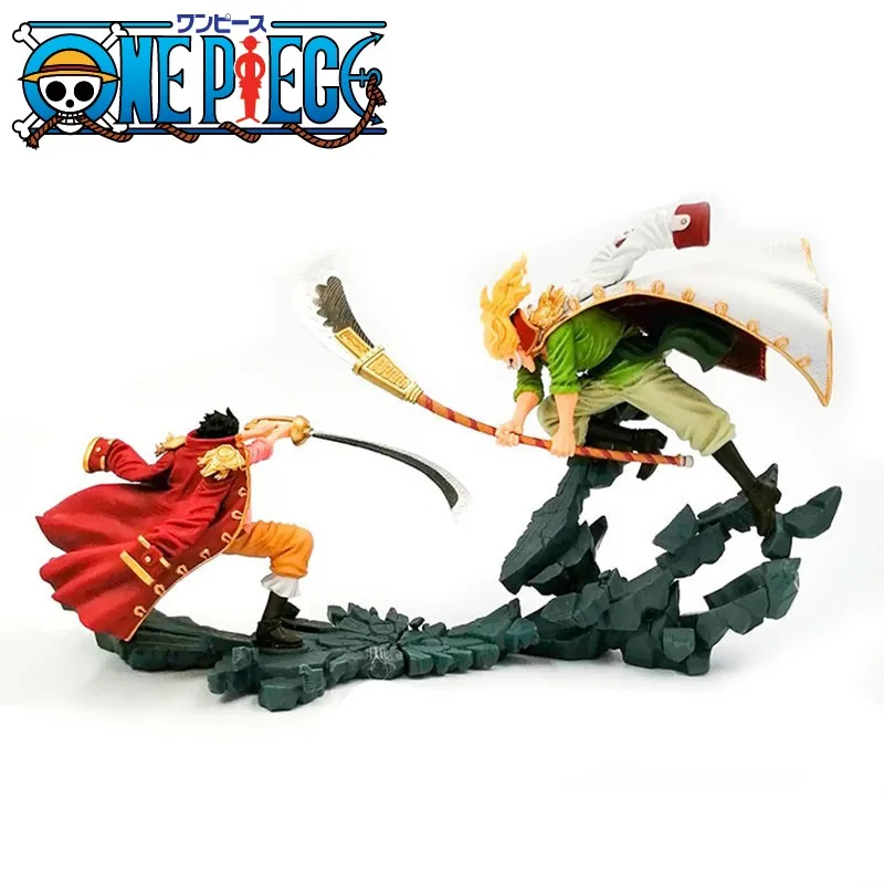 

One Piece whitebeard vs roger10cmPvc Anime Figure toys for boy Roronoa Holiday Gift Free Shipping Items Kinder Surprise Toys
