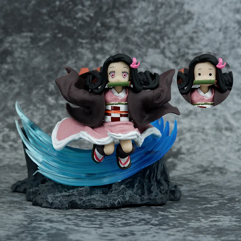 

Demon Slayer Toy Figures Change Face Anime Figure PVC Doll Model Kamado Nezuko Plate Desk Decor Collection Ornament Accesorios