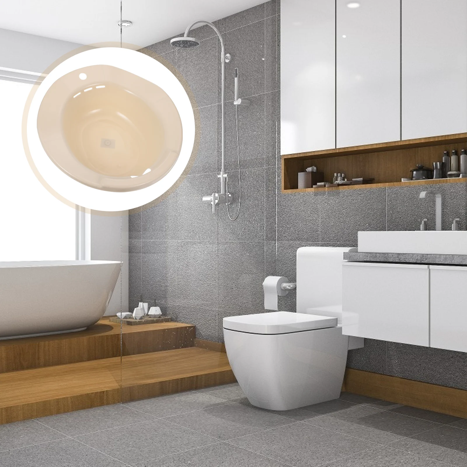 

Bidet Toilet Seat Sitz Bath Women Toilet Soaking Collapsible Bathtub Feminine Products Pp Squat Free Cleaner Pregnant Woman Seat