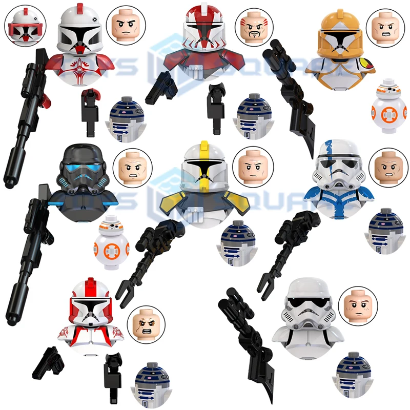 

HEROCROSS The Commander Ganch Bly Stone Bomb команда Клон солдат Штурмовик модель блоков кубики MOC набор подарков игрушки