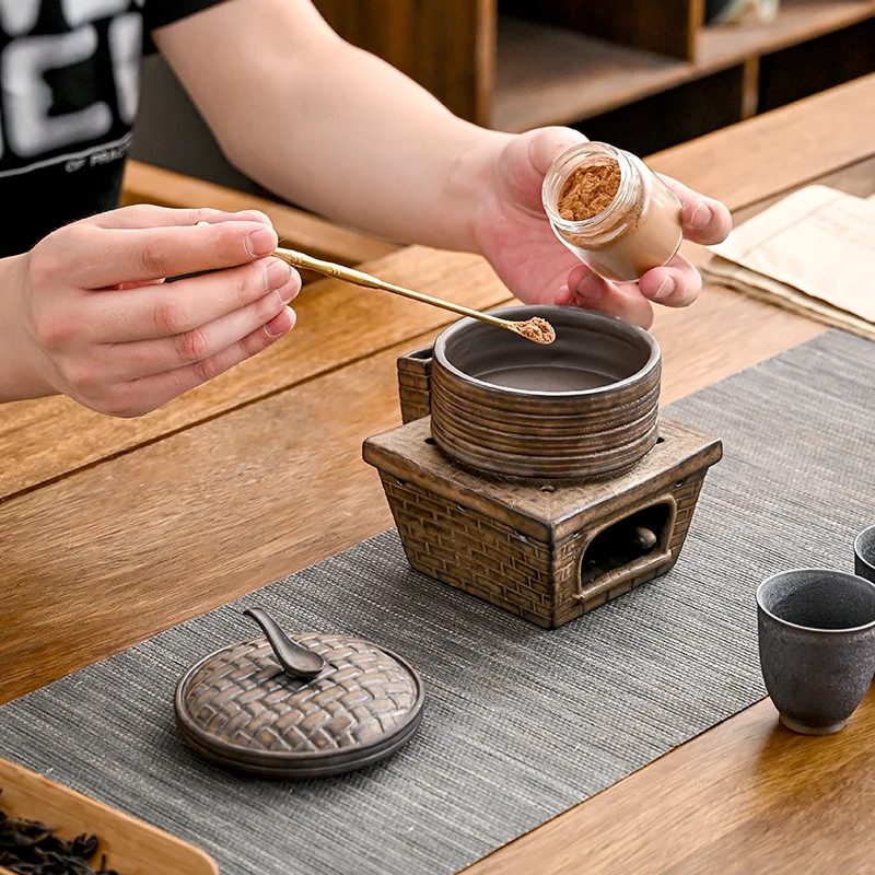 

5Pcs Vintage Ceramic Incense Burner Censer Aromatherapy Tea House Tea Ceremony Buddha Worship Meditation Tabletop Decoration