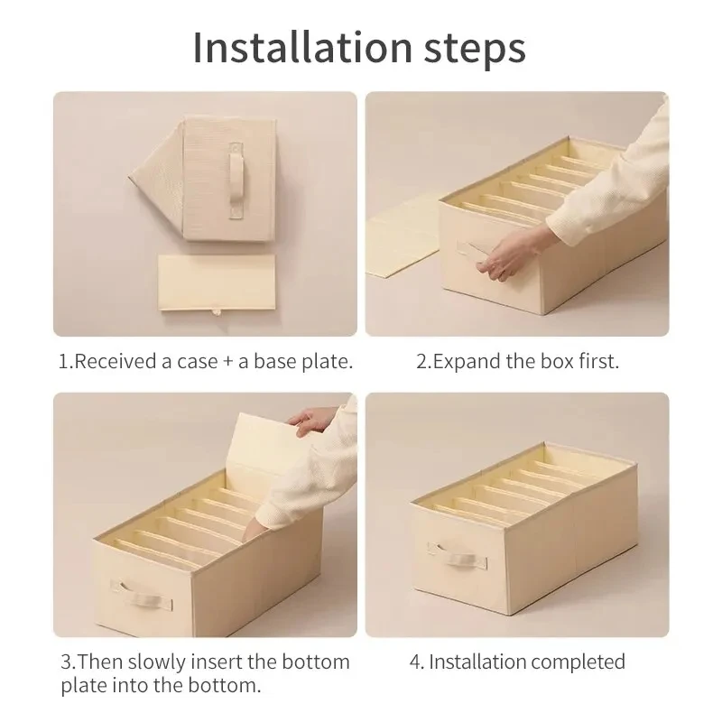 Складной Моющийся Органайзер Для Гардероба Разделители Ящиков Одежды Нижнего