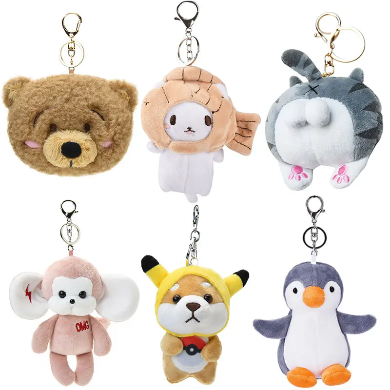 

Игрушка динозавр свитер в виде животного Забавный мягкий брелок авокадо Мультяшные милые игрушки медведь мягкая лягушка плюшевая задница ...