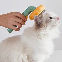 cat comb brush self cleaning slicker brush pet cat dog floating hair removal grooming massages deshedding cleaning tools