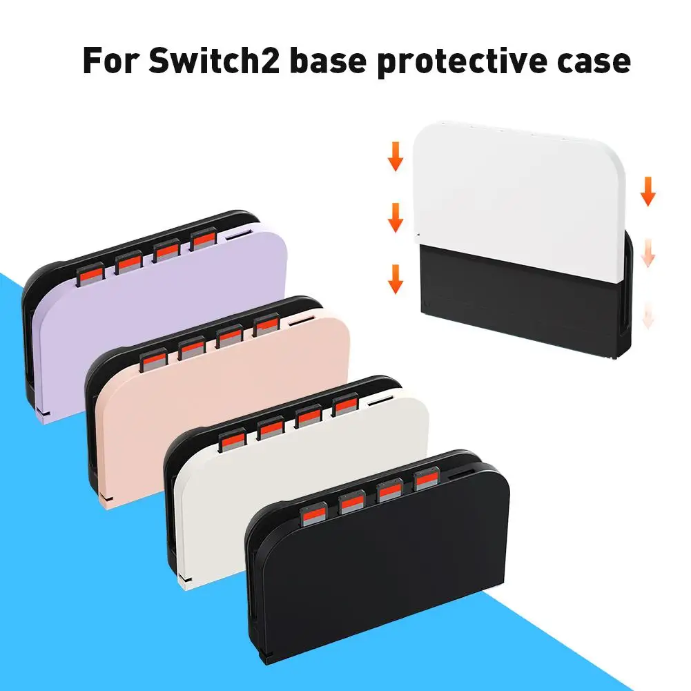 Фото Мягкий чехол из ТПУ для Switch 2, зарядная док-станция, защитный чехол для зарядной док-станции, чехол против царапин для Switch2 Dock O4E3 №1