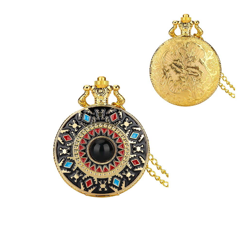 

Роскошные золотые кварцевые карманные рандомные часы унисекс, тонкая цепочка, модное изысканное ожерелье с подвеской, коллекция часов