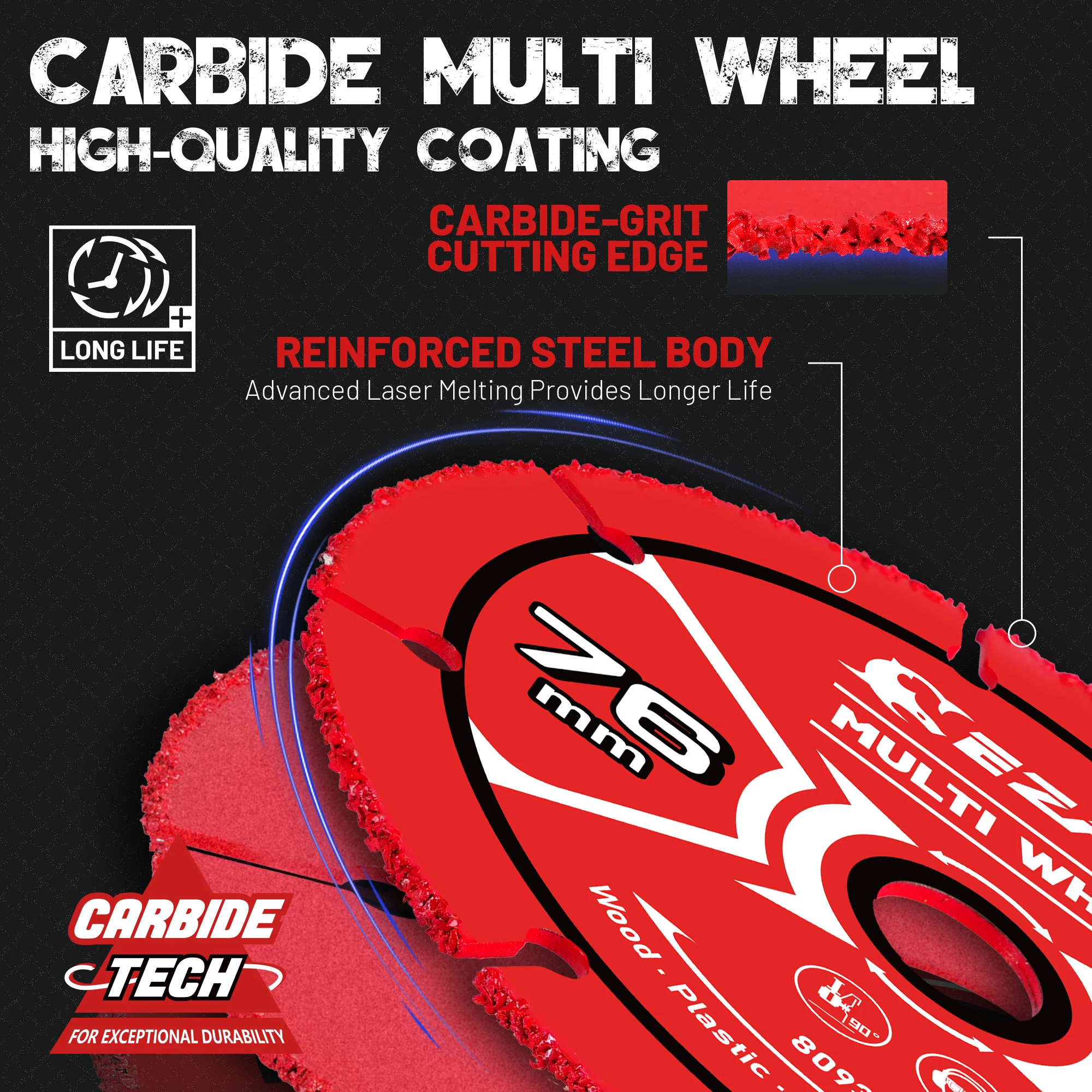 Карбидный многоколесный режущий диск EZARC 2 шт