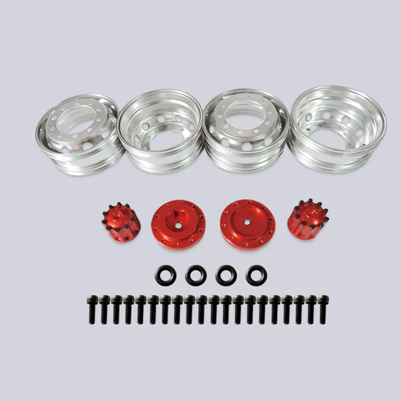 

1/14 Metal Rear Wheel Hubs Double Wheels Spare Parts for 1/14 RC Tractor Truck Dump Car TH22595-SMT1