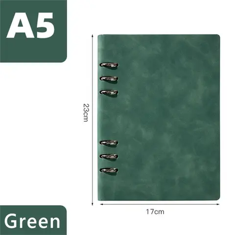 Momo Pad Органайзер времени Блокнот на катушке 6 отверстий Журнальный блокнот Ежедневный еженедельник Блокнот с вкладышами Переплет Спиральный блокнот