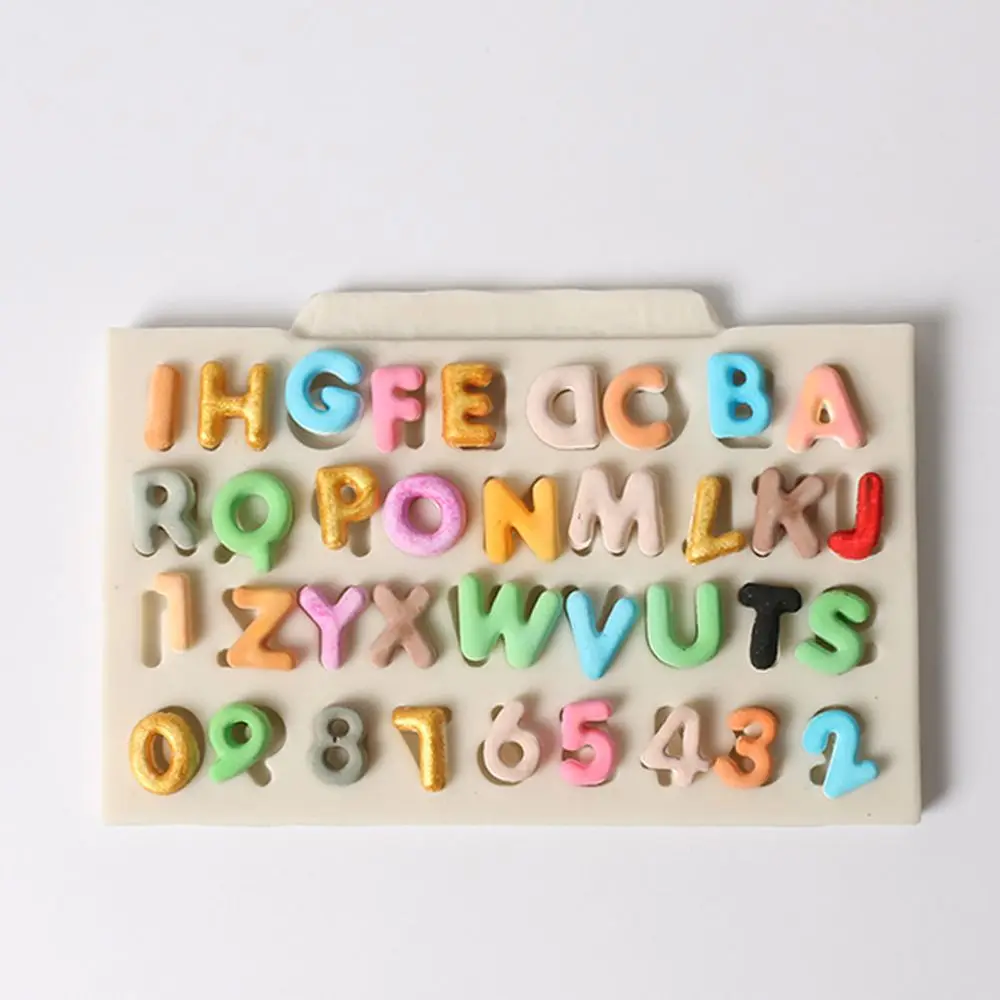 

26 Alphabet Letter Number Silicone Mold Cake Tools Chocolate Confectionery Cake Decoration DIY Kitchen Pastry Tools