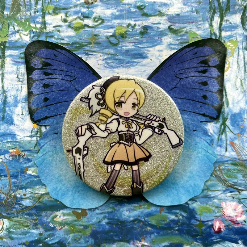 Фото Аниме Puella Magi Madoka Magica заколки Милая 58 мм фигурка Homura Miki Sayaka Брошь Косплей искусственная обувь ювелирные аксессуары №5