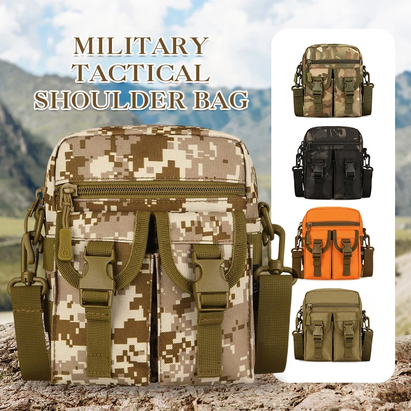 

Waterproof Wear-resistant Oxford Tactical Shoulder Bag Travel Handbags Multi-use Outdoor Climbing Hiking Bag Camping Storage Bag