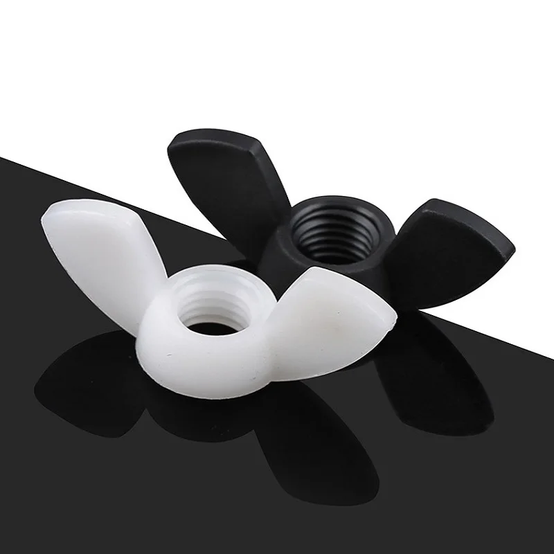 M3-M12 пластиковая нейлоновая дисковая гайка бабочка ручной винт с закручивающейся