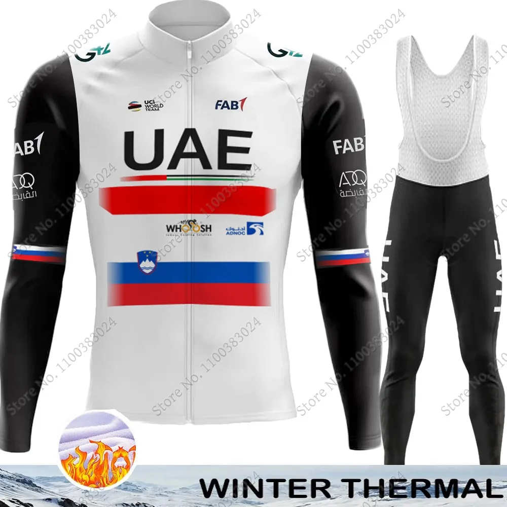 

Велосипедный комплект из джерси и штанов, Зимняя Теплая Флисовая одежда с длинным рукавом