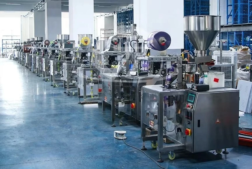 Автоматическая вертикальная упаковочная машина для пакетов с четырехсторонней запайкой, для упаковки перца чили, кофейного порошка, коммерческого использования (art.: 3920d4e43c262) - 3920d4e43c262