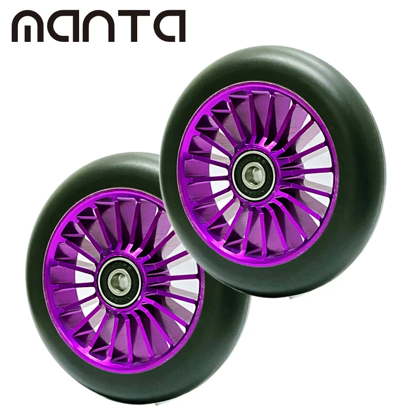 110мм колеса из алюминиевого сплава с полиуретановым ободом и встроенными подшипниками для экстремальных/передвижений/катания на скейтборде.