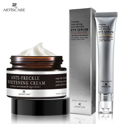 ARTISCARE Роликовый массажер для глаз и крем для лица 2 шт.