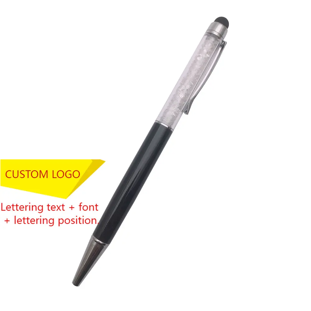 

100pcs Custom Logo and Text or Name Gel Ink Pen Durable Ballpoint Pen Bullet Tip 0.5mm for School Office Supplies Stationery