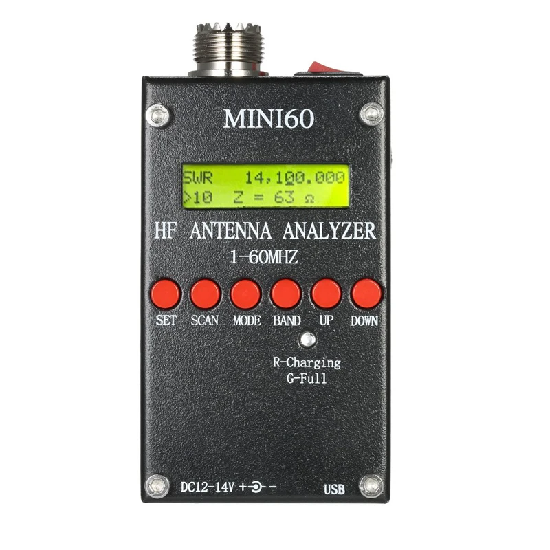 Новая версия анализатор антенны Mini60S Sark100 HF ANT SWR измеритель совместимый с Bluetooth -