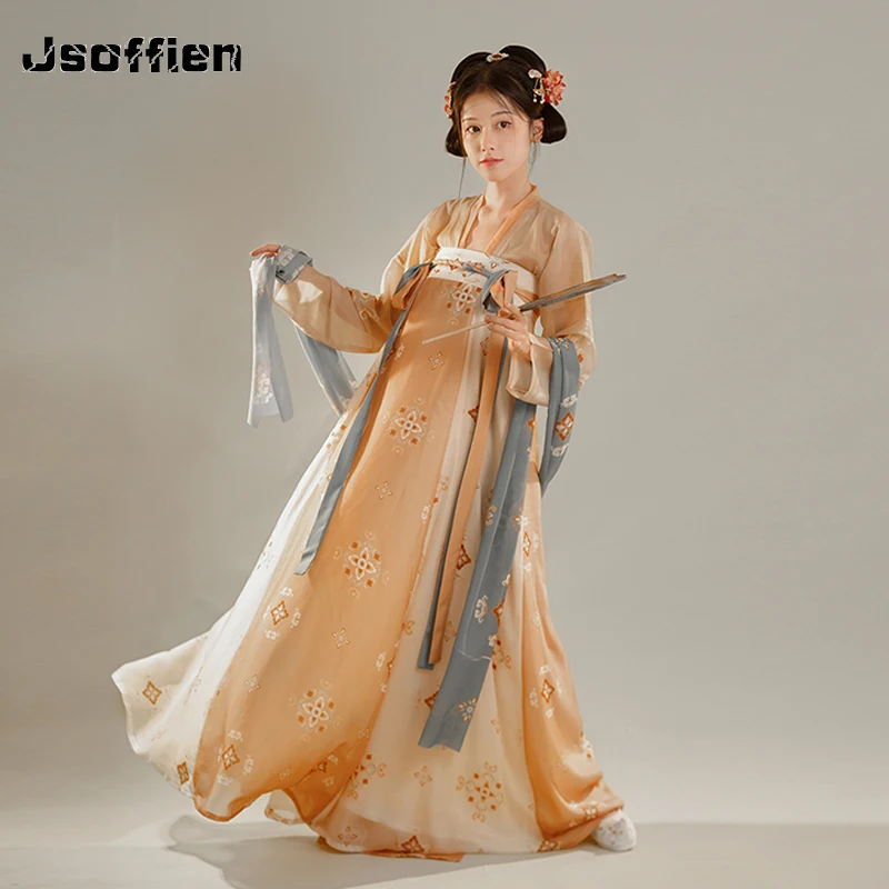 Chinese Tang Dynasty Hanfu Costume Empress Wu Zetian Part Cosplay Costume Oriental Palace Princess Dress Folk Fairy Dance Wear