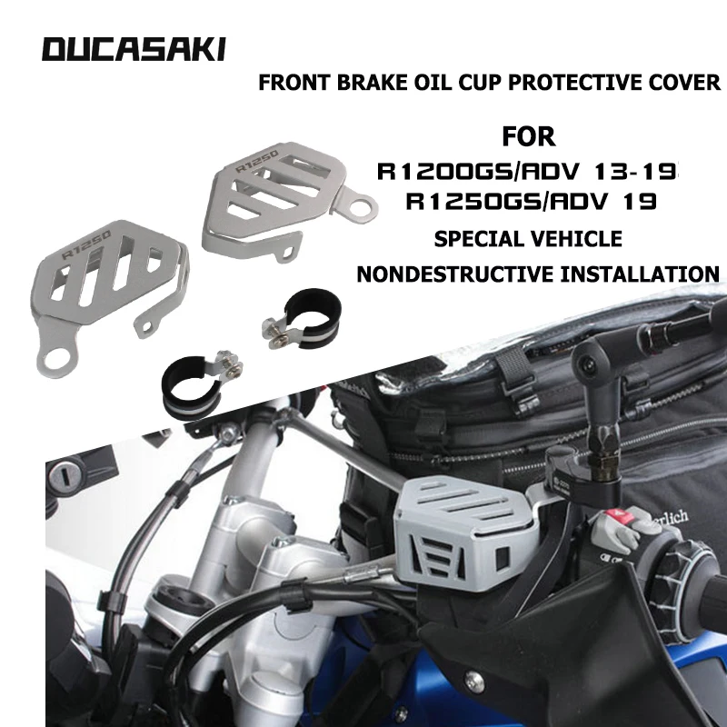 

For BMW R1250GS R NINE T R1200GS LC ADV Moto Front Brake Clutch Oil Cap Protective Fluid Reservoir Tank Cover Guards Protector