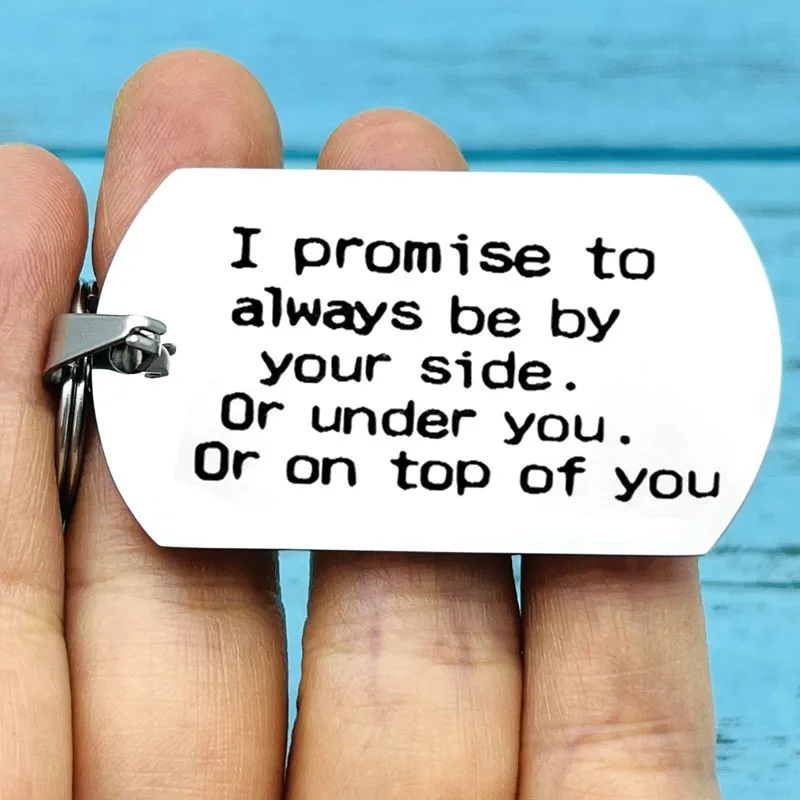 

Small Naughty Anniversary Keychain, Funny Rude Birthday Valentine's Key Ring for Husband Boyfriend Him Fiance Men Gifts