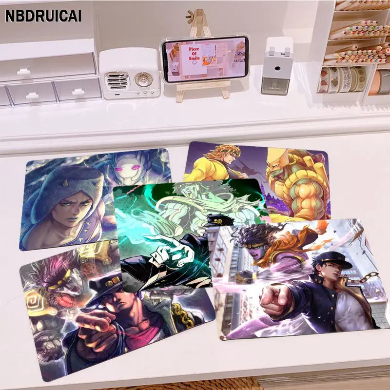 

JoJo's Bizarre Adventure 25x29cm Small Desktop Desk Mat Kawaii Gaming Accessories Students Writing Pad For PC Gamer Mousemat