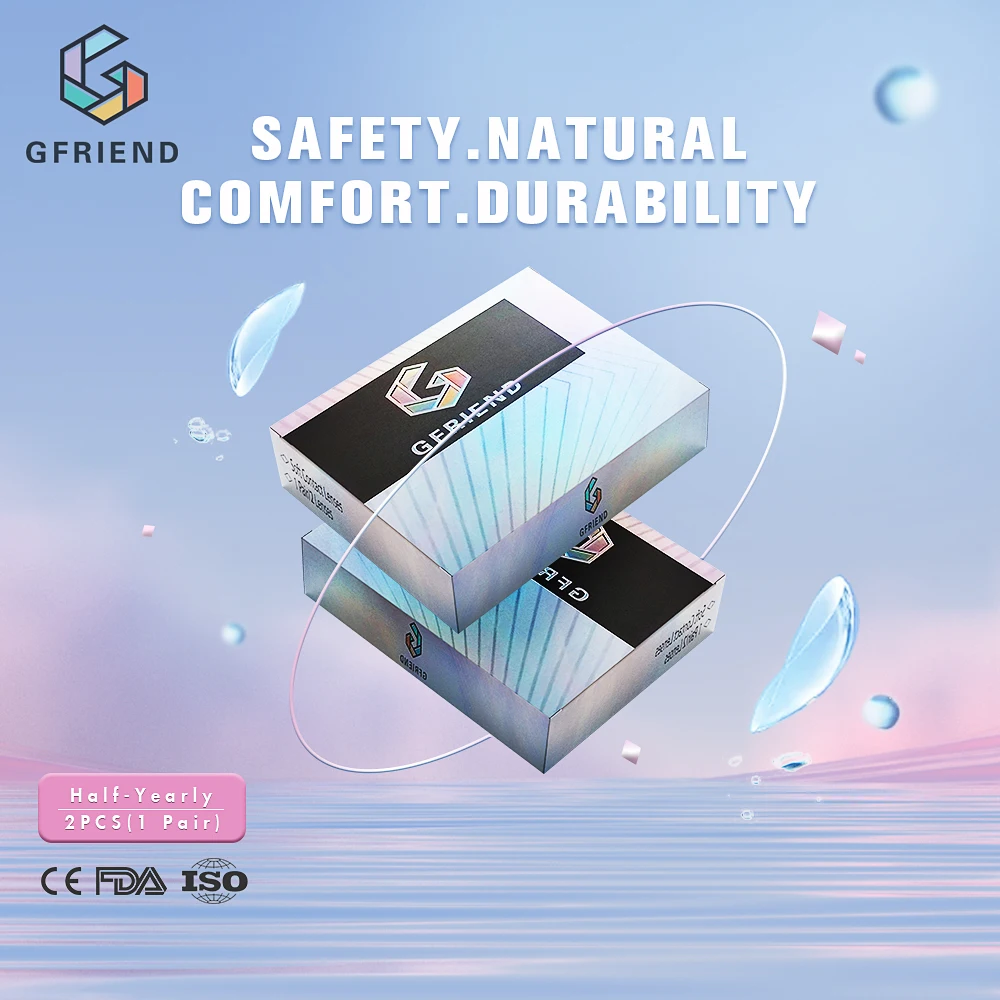 

Цветные контактные линзы GFRIEND для глаз, натуральные, серые, коричневые, 1 пара контактных линз для учеников, цветные линзы ed для глаз, натурал...